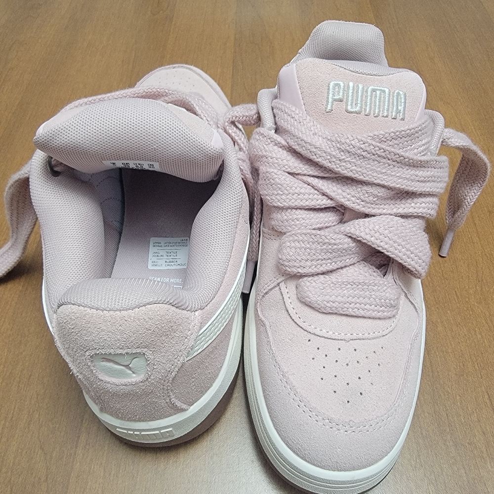 PUMA, Brand New, Soft Pink Lace-Up Sneakers, BRAND NEW, Never Worn